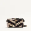 Valentino Garavani Panthea Small Shoulder Bag In Python And Suede With A Chevron Pattern Valentino Garavani Panthea Small Shoulder Bag In Python And Suede With A Chevron Pattern