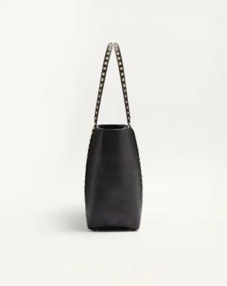 Valentino Garavani Rockstud Shopping Bag In Grainy Calfskin