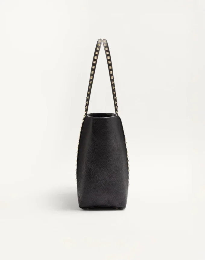 Valentino Garavani Rockstud Shopping Bag In Grainy Calfskin