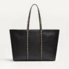 Valentino Garavani Rockstud Shopping Bag In Grainy Calfskin