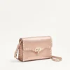 Valentino Garavani Rockstud Small Crossbody Bag In Laminated Grainy Calfskin Leather