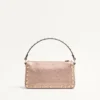 Valentino Garavani Rockstud Small Crossbody Bag In Laminated Grainy Calfskin Leather Valentino Garavani Rockstud Small Crossbody Bag In Laminated Grainy Calfskin Leather