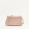 Valentino Garavani Rockstud Small Crossbody Bag In Laminated Grainy Calfskin Leather