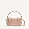 Valentino Garavani Rockstud Small Crossbody Bag In Laminated Grainy Calfskin Leather Valentino Garavani Rockstud Small Crossbody Bag In Laminated Grainy Calfskin Leather