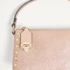 Valentino Garavani Rockstud Small Crossbody Bag In Laminated Grainy Calfskin Leather Valentino Garavani Rockstud Small Crossbody Bag In Laminated Grainy Calfskin Leather