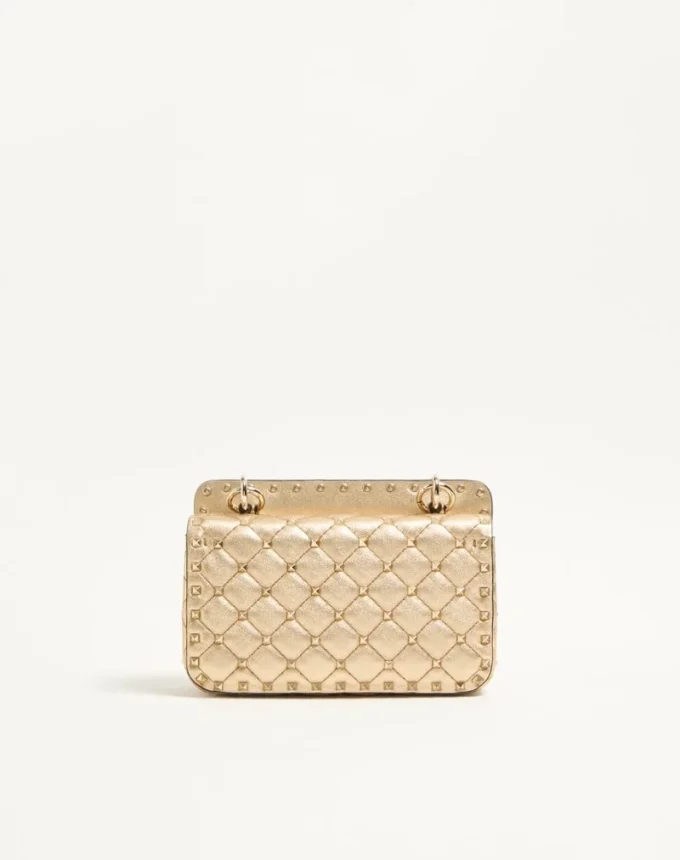 Valentino Garavani Rockstud Spike Small Laminated Nappa Bag