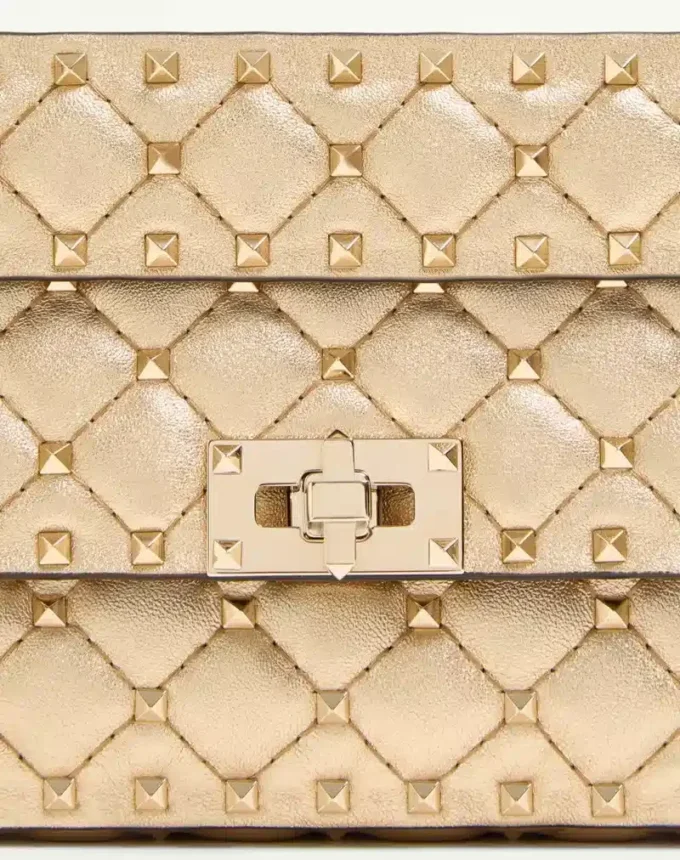 Valentino Garavani Rockstud Spike Small Laminated Nappa Bag