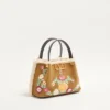 Valentino Garavani Small Shopping Bag In Embroidered Suede With Sheepskin Lining Valentino Garavani Small Shopping Bag In Embroidered Suede With Sheepskin Lining