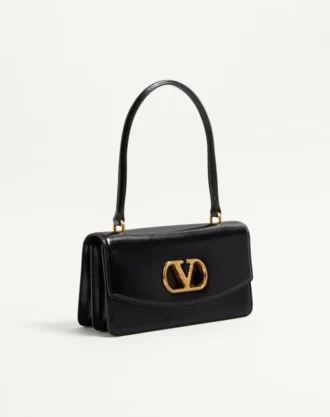 Valentino Garavani Vain Bag With Handle In Shiny Calfskin