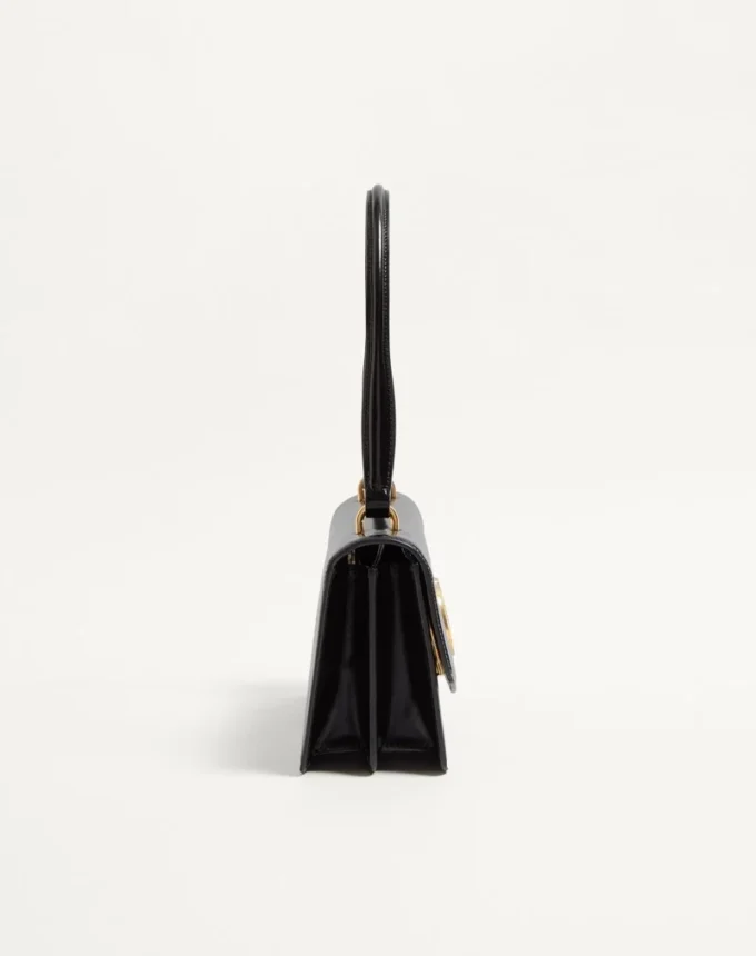 Valentino Garavani Vain Bag With Handle In Shiny Calfskin