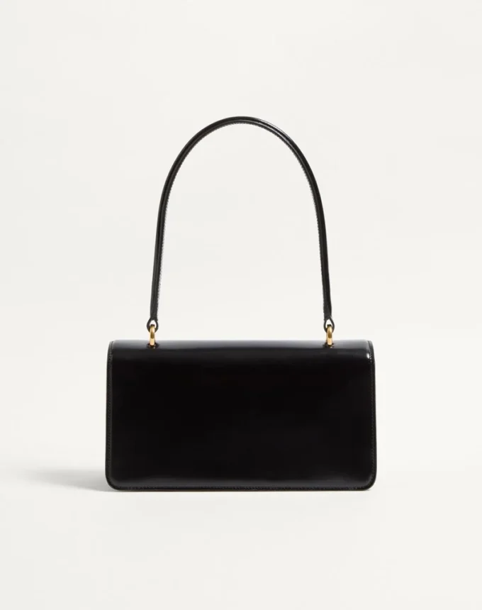 Valentino Garavani Vain Bag With Handle In Shiny Calfskin