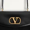 Valentino Garavani Vain Bag With Handle In Shiny Calfskin