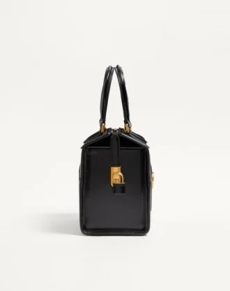Valentino Garavani Vain-Case Bowling Bag In Shiny Calfskin
