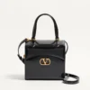 Valentino Garavani Vain-Case Bowling Bag In Shiny Calfskin