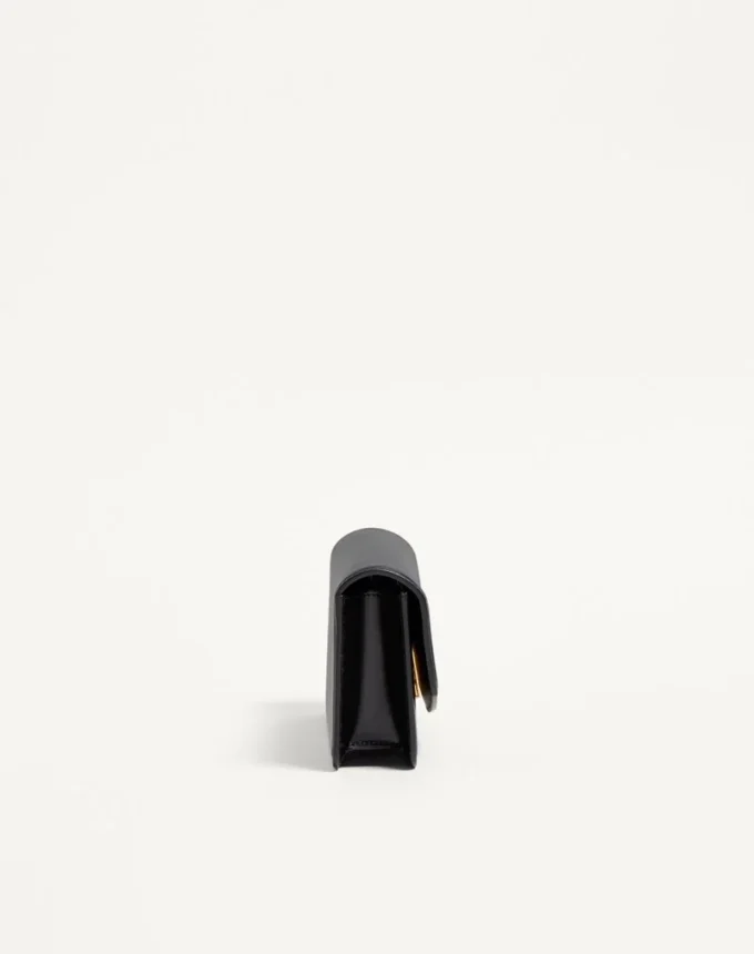 Valentino Garavani Vain Clutch Bag In Shiny Calfskin Valentino Garavani Vain Clutch Bag In Shiny Calfskin