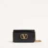 Valentino Garavani Vain Clutch Bag In Shiny Calfskin Valentino Garavani Vain Clutch Bag In Shiny Calfskin