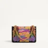 Valentino Garavani Vain Embroidered Shoulder Bag