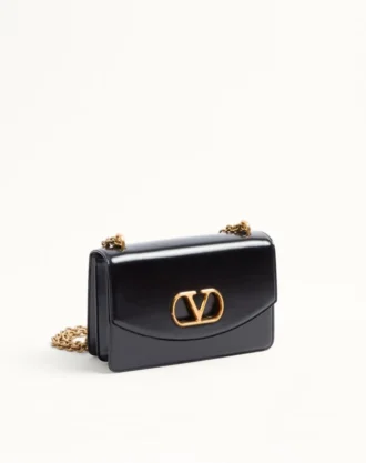 Valentino Garavani Vain Shoulder Bag In Shiny Calfskin