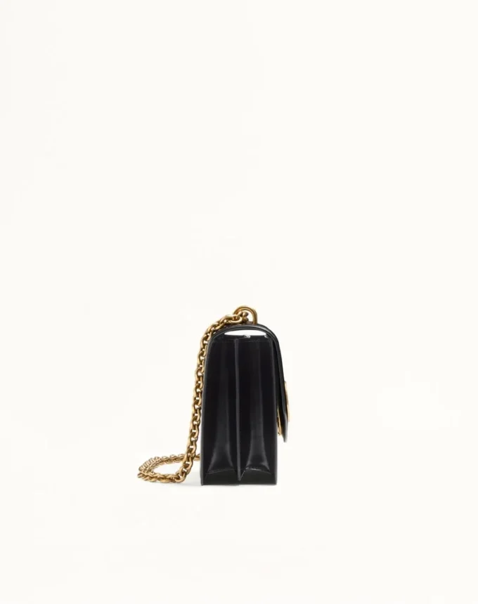 Valentino Garavani Vain Shoulder Bag In Shiny Calfskin