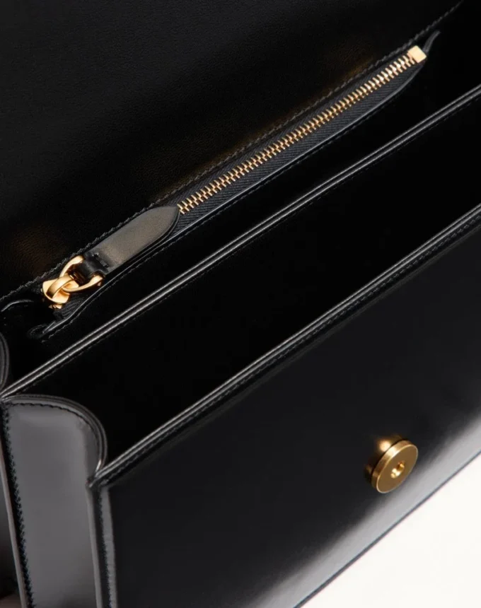 Valentino Garavani Vain Shoulder Bag In Shiny Calfskin