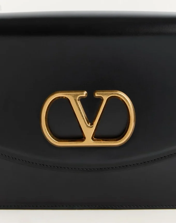 Valentino Garavani Vain Shoulder Bag In Shiny Calfskin
