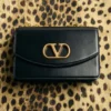 Valentino Garavani Vain Shoulder Bag In Shiny Calfskin