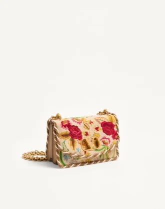 Valentino Garavani Vain Small Embroidered Shoulder Bag