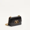 Valentino Garavani Vain Small Shoulder Bag In Crocodile Leather
