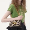 Valentino Garavani Vain Small Shoulder Bag In Pony Effect Calfskin With Animalier Print