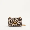 Valentino Garavani Vain Small Shoulder Bag In Pony Effect Calfskin With Animalier Print