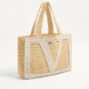 Valentino Garavani Viva Superstar Large Raffia Shopping Bag