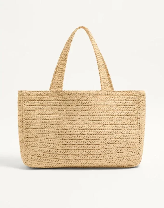 Valentino Garavani Viva Superstar Large Raffia Shopping Bag