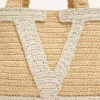 Valentino Garavani Viva Superstar Large Raffia Shopping Bag