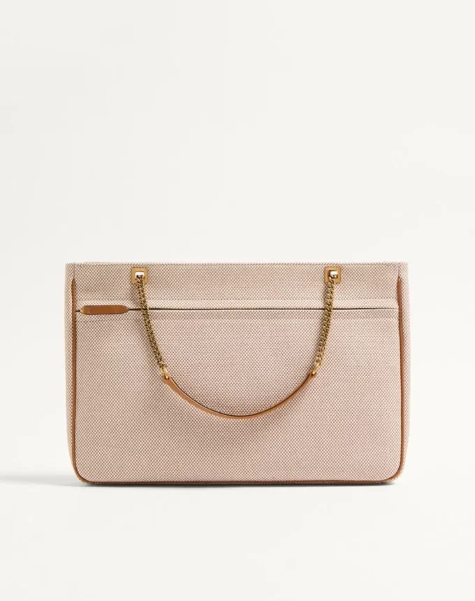 Valentino Garavani Viva Superstar Medium Canvas Shopping Bag