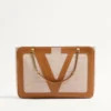 Valentino Garavani Viva Superstar Medium Canvas Shopping Bag