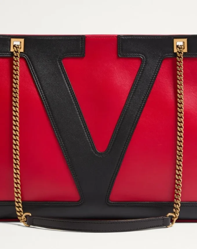 Valentino Garavani Viva Superstar Medium Nappa Leather Shopping Bag