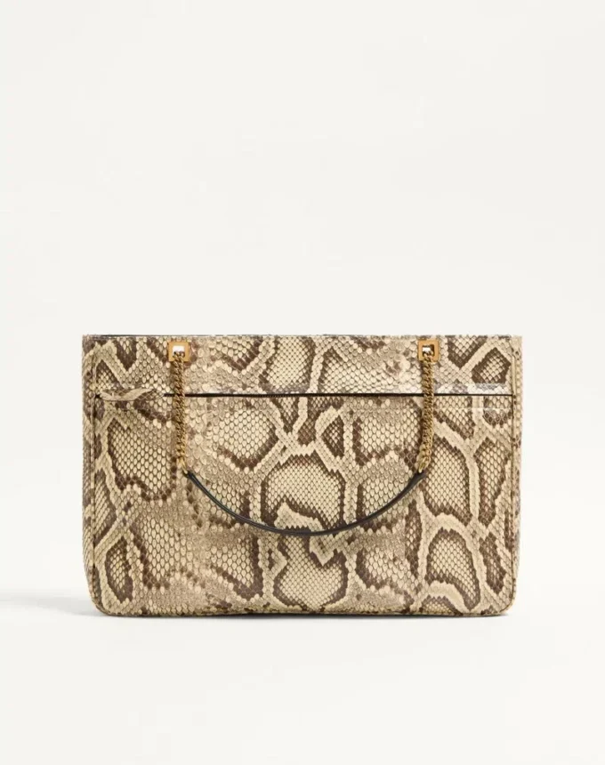 Valentino Garavani Viva Superstar Medium Python Shopping Bag Valentino Garavani Viva Superstar Medium Python Shopping Bag