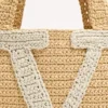 Valentino Garavani Viva Superstar Medium Shopping Bag In Raffia