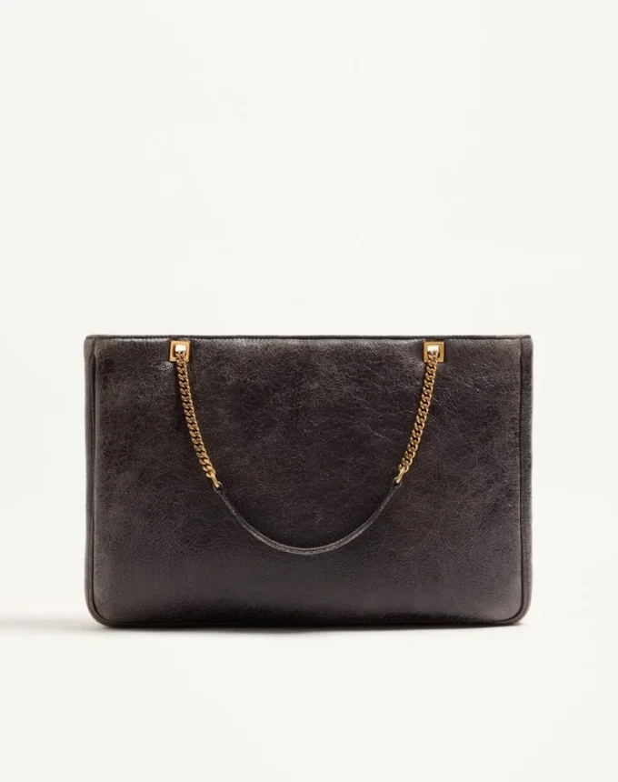 Valentino Garavani Viva Superstar Medium Shopping Bag In Shearling.