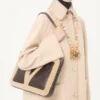 Valentino Garavani Viva Superstar Medium Shopping Bag In Shearling.