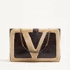 Valentino Garavani Viva Superstar Medium Shopping Bag In Shearling.