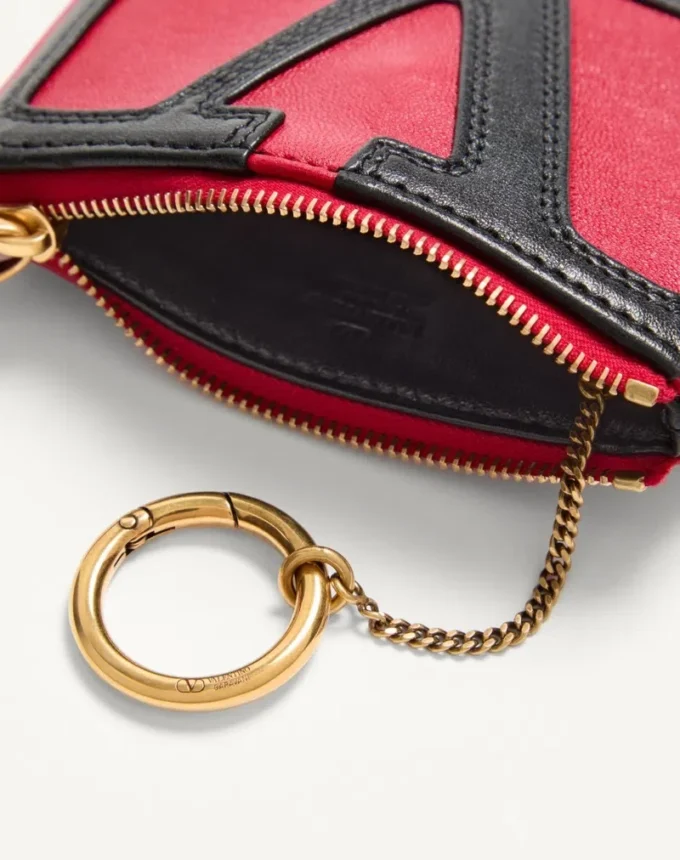 Valentino Garavani Viva Superstar Nappa Leather Key Ring