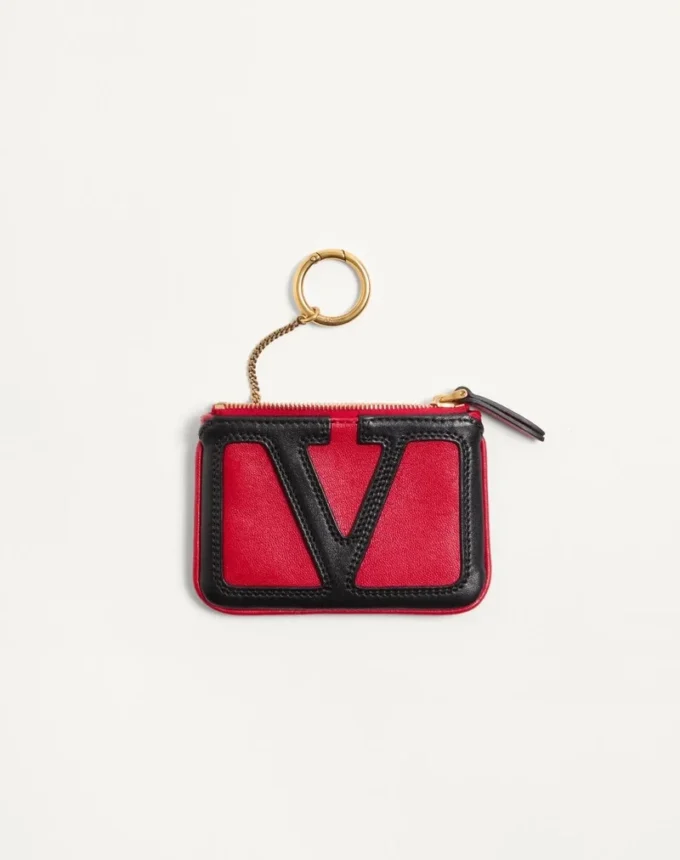 Valentino Garavani Viva Superstar Nappa Leather Key Ring