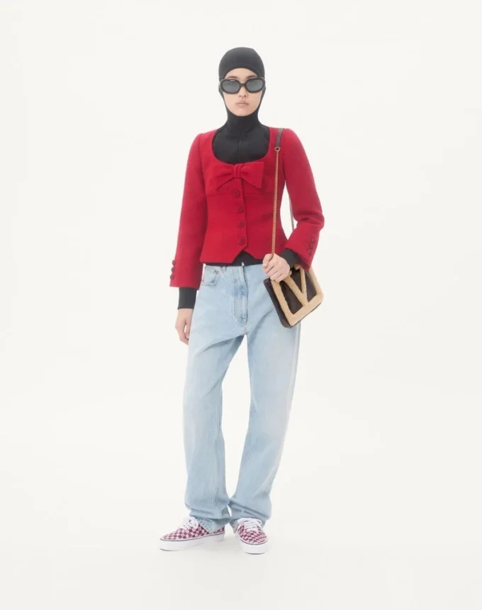 Valentino Garavani Viva Superstar Small Sheepskin Shopping Bag