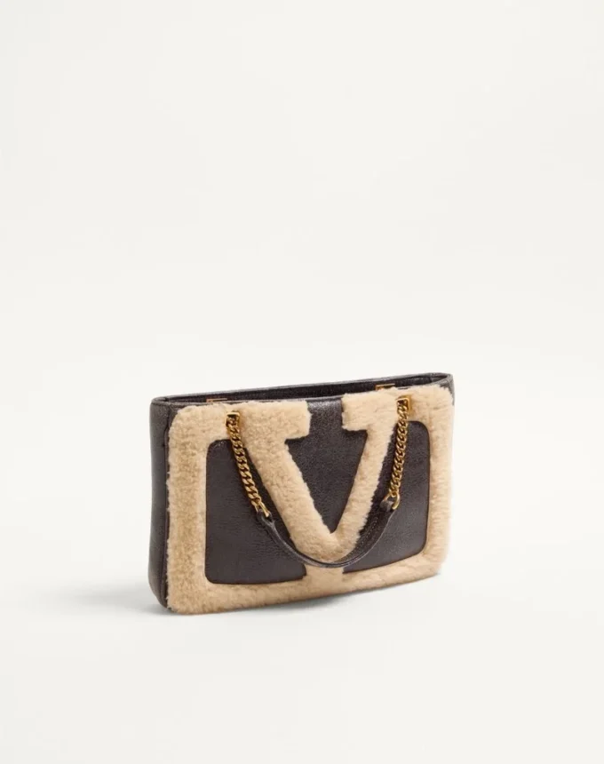 Valentino Garavani Viva Superstar Small Sheepskin Shopping Bag