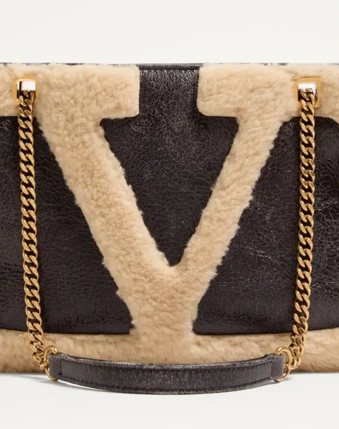 Valentino Garavani Viva Superstar Small Sheepskin Shopping Bag