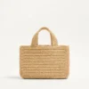 Valentino Garavani Viva Superstar Small Shopping Bag In Raffia