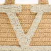Valentino Garavani Viva Superstar Small Shopping Bag In Raffia