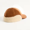 Valentino Garavani Vlogo Signature Baseball Cap in Suede and Sheepskin