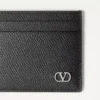 Valentino Garavani Vlogo Signature Cardholder In Grainy Calfskin